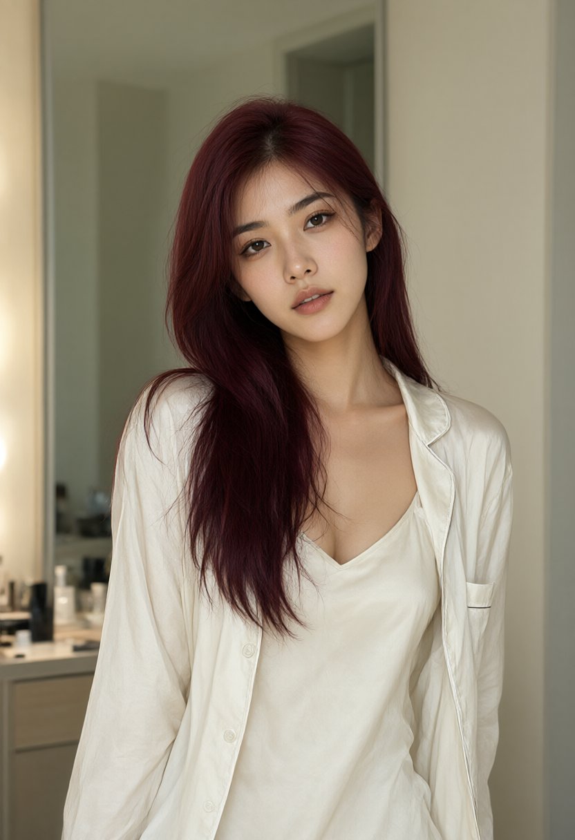 王座厅中独自站立的女性身影